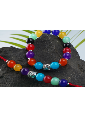 7 chakra energetic healing money magnet rakhi bracelet for spiritual connection and protection for brother 3
