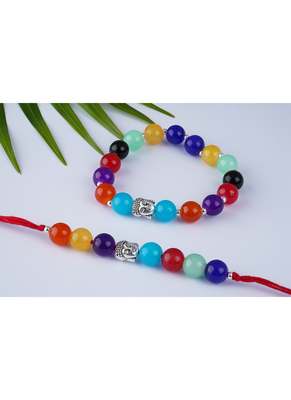 7 chakra energetic healing money magnet rakhi bracelet for spiritual connection and protection for brother 4