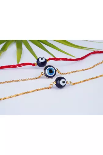 combo of 3 evil eye rakhi for rakshabandhan festival bhaiya & brother rakhi