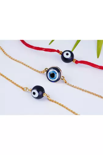 combo of 3 evil eye rakhi for rakshabandhan festival bhaiya & brother rakhi