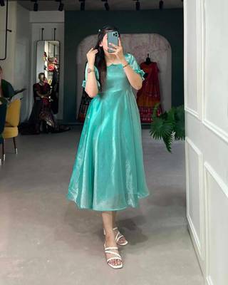 Organza maxi dress for women 1