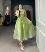 Organza maxi dress for women