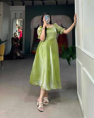 Organza maxi dress for women 2