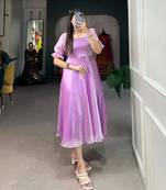Organza maxi dress for women