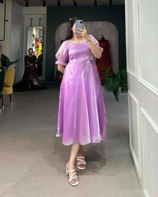 Organza maxi dress for women 2