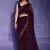 Wine Georgette Sequence Party Wear Saree