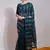 Teal Georgette Sequence Party Wear Saree