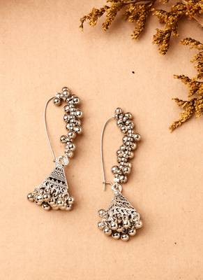 Oxidised Silver Earrings 1