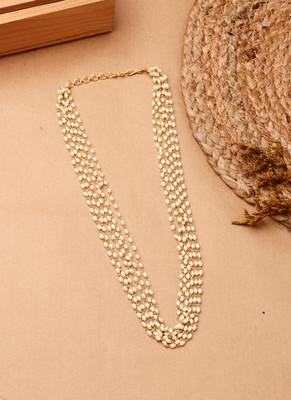 Layered Pearl Beaded Necklace 1