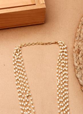 Layered Pearl Beaded Necklace 2