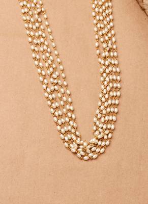 Layered Pearl Beaded Necklace 3