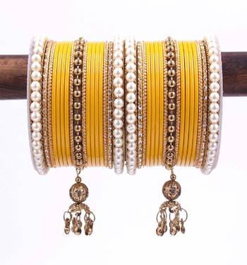 Yellow Bangles Set for Wedding 2