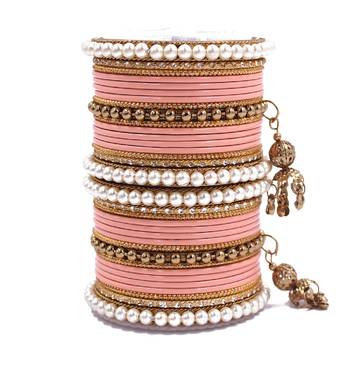 Pink Bangles Set for Wedding 1