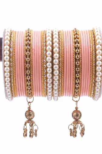 Pink Bangles Set for Wedding