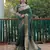 Green Bandhani Style silk bland Golden zari border sareee with Blouse