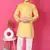 Nfc creation embroidery & sequins work yellow rayon cotton kurta and pajama set for boys