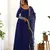  georgette anarkali gown duppta full set with pent ready to wear*