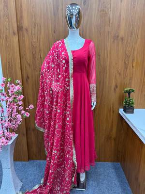 Georgette Anarkali Gown for Women 1