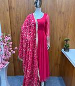 Georgette Anarkali Gown for Women