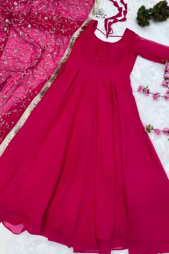 Georgette Anarkali Gown for Women