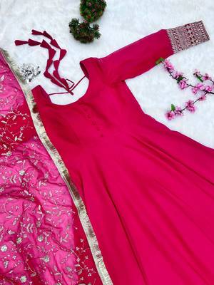 Georgette Anarkali Gown for Women 4
