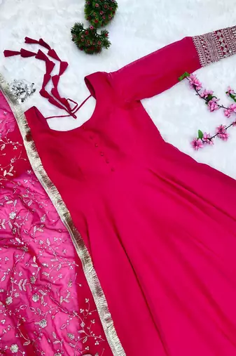 Georgette Anarkali Gown for Women