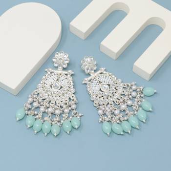 Kundan type zumka earring for girls 1