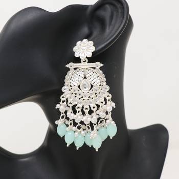 Kundan type zumka earring for girls 2