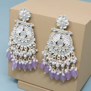 Kundan type zumka earring for girls 1