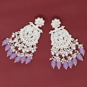 Kundan type zumka earring for girls 2