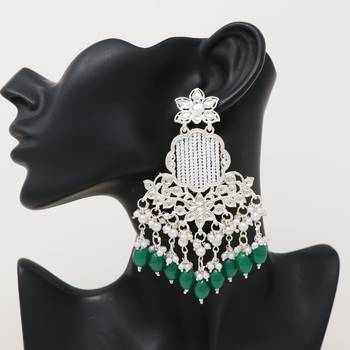 Kundan type zumka earring for girls 2