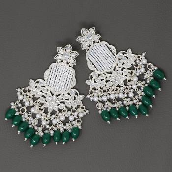 Kundan type zumka earring for girls 4