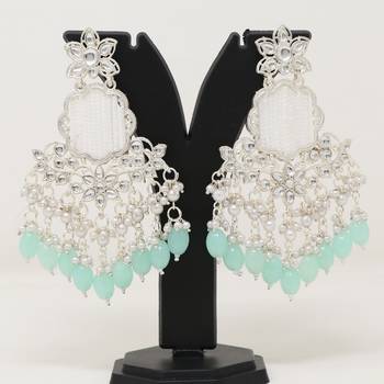 Kundan type zumka earring for girls 1