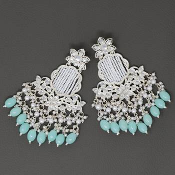 Kundan type zumka earring for girls 4