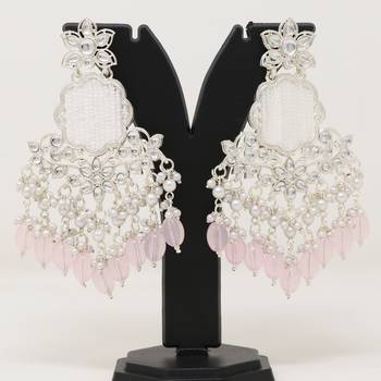 Kundan type zumka earring for girls 3