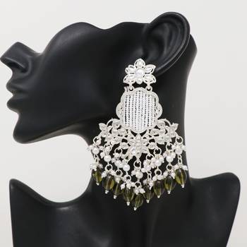 Kundan type zumka earring for girls 3