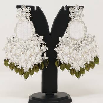 Kundan type zumka earring for girls 4