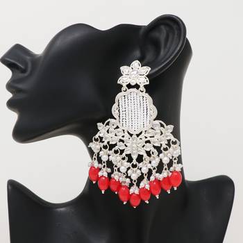 Kundan type zumka earring for girls 3