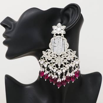 Kundan type zumka earring for girls 2