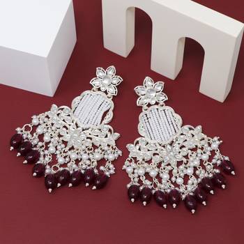 Kundan type zumka earring for girls 3