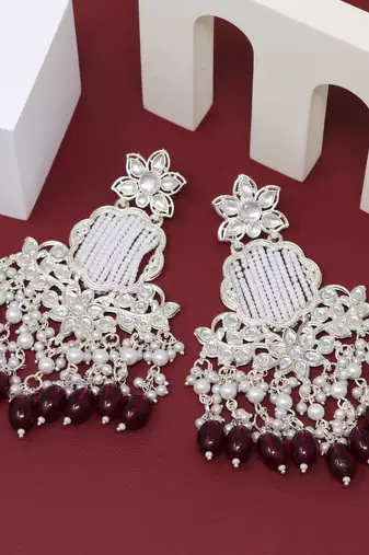 Kundan type zumka earring for girls