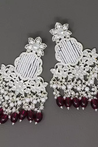 Kundan type zumka earring for girls