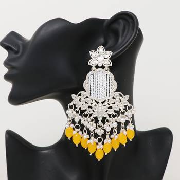 Kundan type zumka earring for girls 3