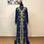 Navy-Blue color Full Sleeves Handmade Moroccan Kaftan