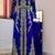 Royal-Blue color Full Sleeves Handmade Moroccan Kaftan