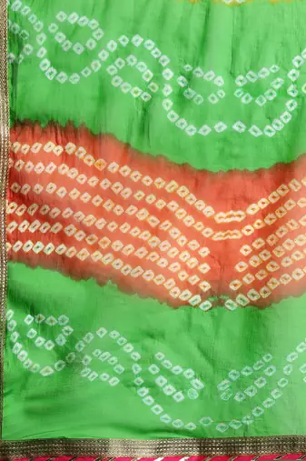 Bandhani Poly Chiffon Bandhani Saree