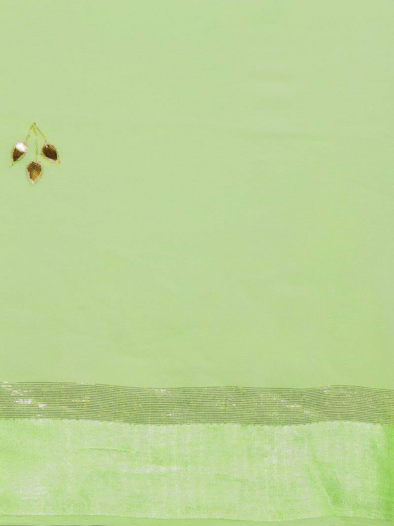 Ethnic Motifs Embellished Zari Detailed Saree