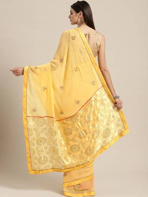 Floral Embellished Stone Work Saree 2