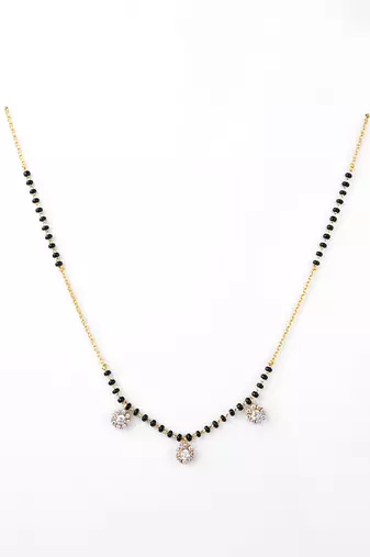 Cubic zirconia mangalsutra
