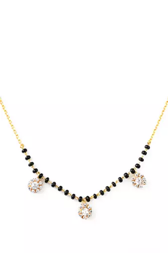 Cubic zirconia mangalsutra